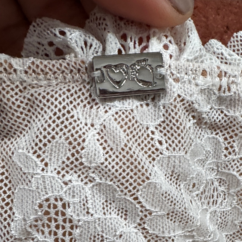 For Love And Lemons Ivory Lace-Up Bodysuit - Picture 10 of 13
